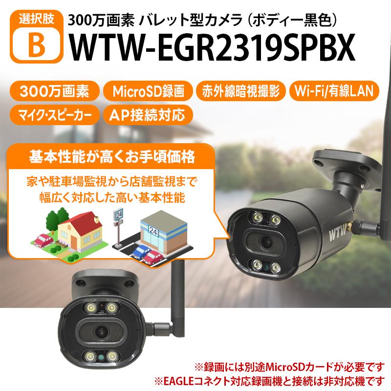 WTW 塚本無線 【手軽に設置ができる！】Wi-Fi 無線式タイプ バレット型