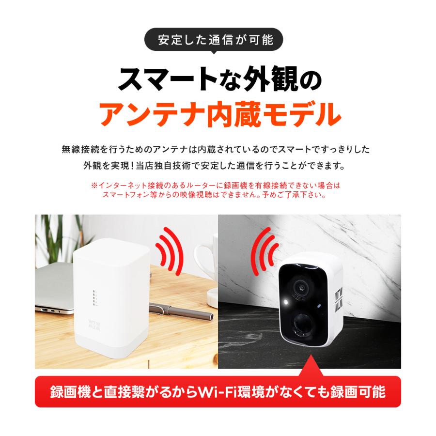 WTW 塚本無線 防犯カメラ 1台+録画機セット 防犯灯カメラ アンテナ内蔵