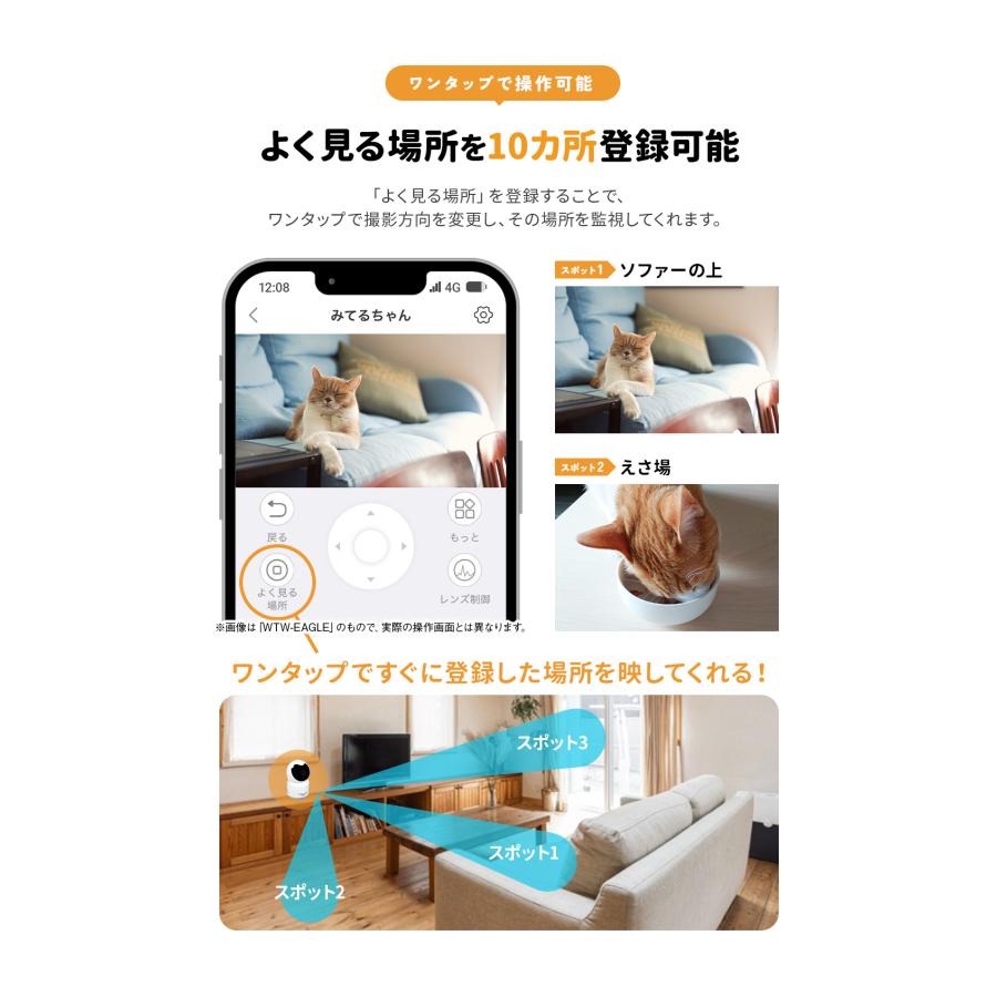WTW 塚本無線 防犯カメラ ワイヤレス 家庭用 みてるちゃん温度計 Smart