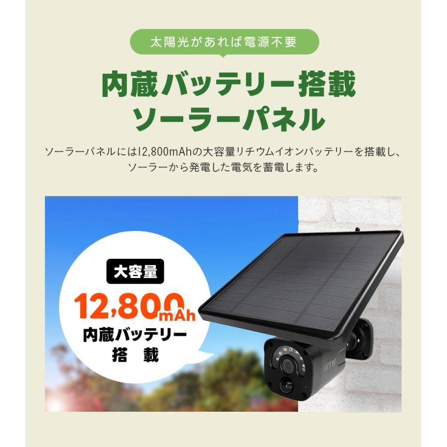 【新品未使用】【ソーラー給電式・完全無線】aosu 防犯カメラ 屋外 ソーラー Amazon.co.jp: 【ソーラー高効率充電・Alexa対応】aosu 防犯