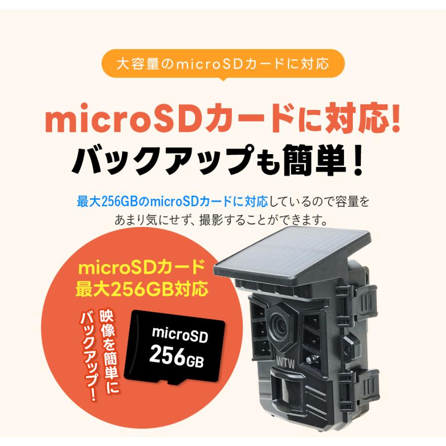 WTW 塚本無線 防犯カメラ トレイルカメラ ソーラーパネル一体型