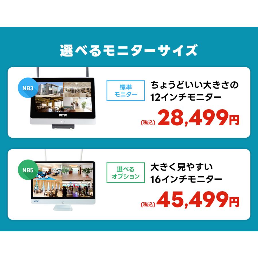 WTW 塚本無線 屋外 家庭用 防犯カメラ 監視カメラ セット wifi