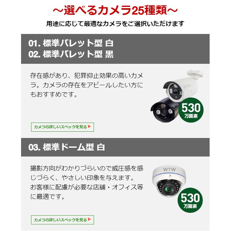 防犯カメラ 屋外 セット 2・4台セット 8ch PoE給電 モニター一体型