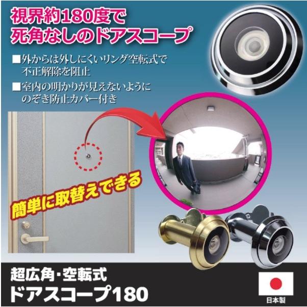 のぞき穴 防犯カメラ ドアスコープ 玄関 のぞき穴 超広角 空転式 視界180度 ドアの横にいる