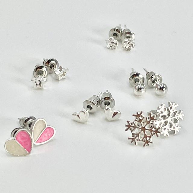 1weekハートピアス シルバー 一週間 コーディネート 6個セット クリスタル 可愛い ピアス 大人女子 トレンド おしゃれ 誕生日 ギフト Ymda144 ワールドトレンド オンライン 通販 Yahoo ショッピング