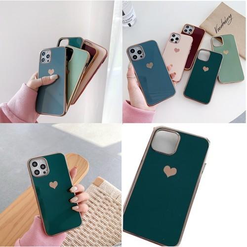 Iphone7 8 スマホケース スマホカバー 韓国 インスタ映え Iphoneケース おしゃれ ハート カバー 保護 シンプル ダークグリーン Ymna005 ワールドトレンド オンライン 通販 Yahoo ショッピング