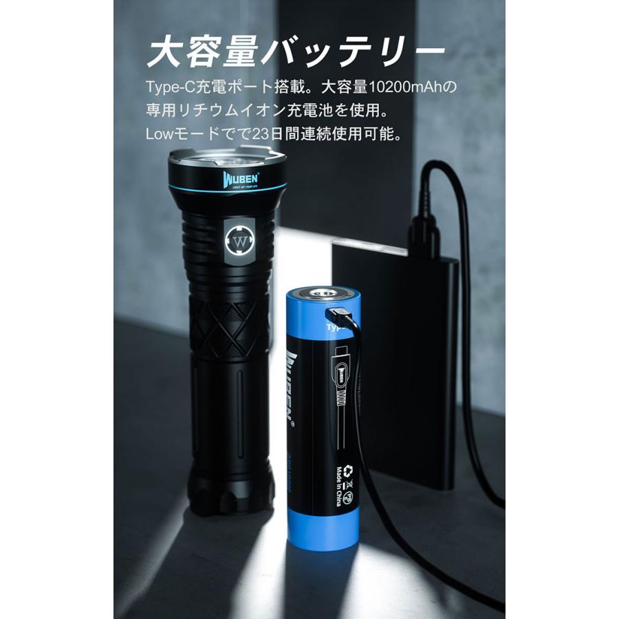 WUBEN（ウーベン） WUBEN【A9】フラッシュライトCREE社製「XHP70.2 LED