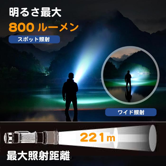 PEETPEN 【C6】 800ルーメン WUBENカスタム LED 充電式 懐中電灯 防水 WUBEN(ウーベン)姉妹ブランド【送料無料】 |  | 06