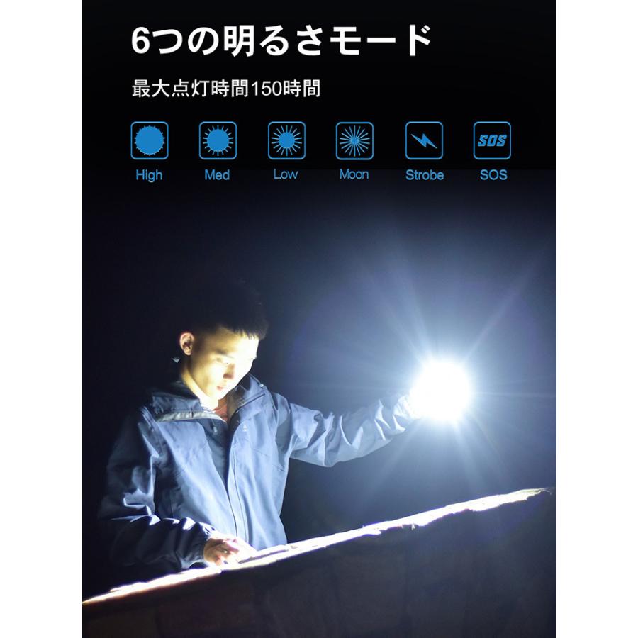 【WUBEN D1】 LED充電式フラッシュライト 明るさ最大1100ルーメン アウトドア キャンプ 停電 防災完全防水　明るい【PSE取得済】 | WUBEN | 10