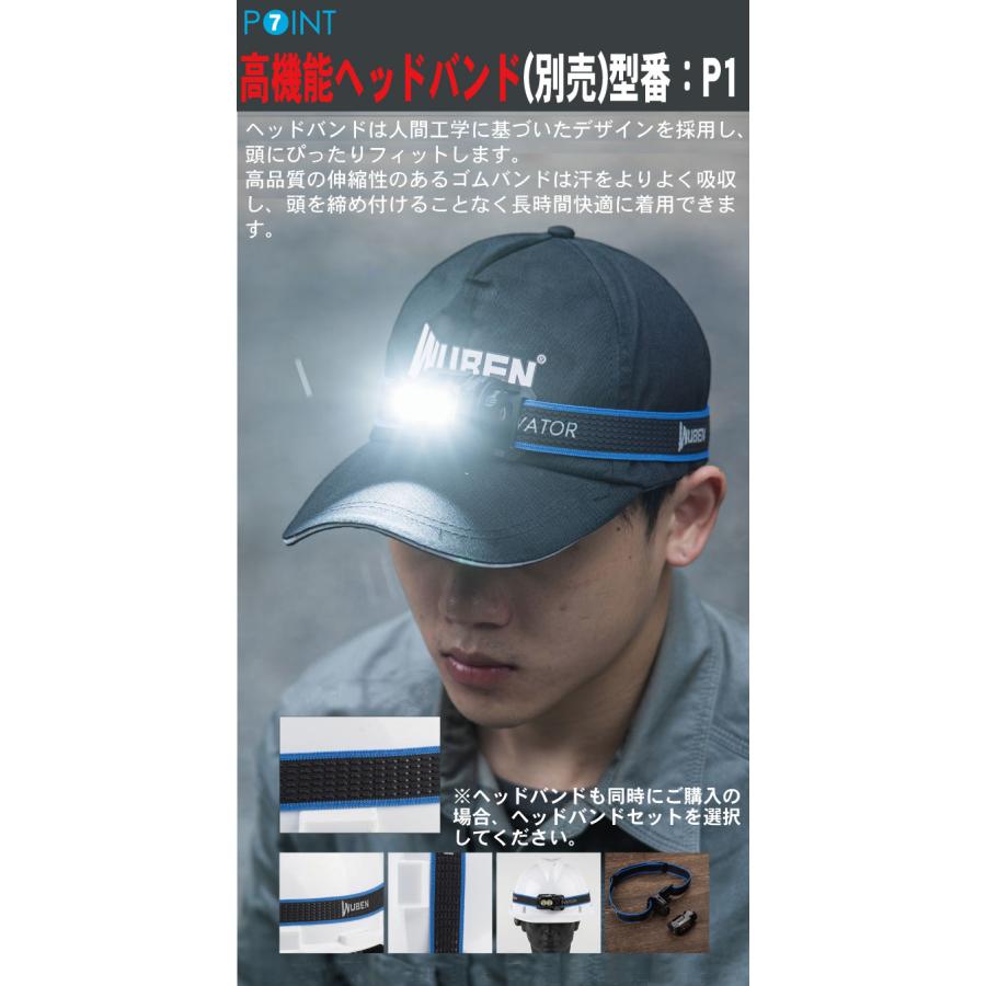 【WUBEN】【E7】ヘッドライト、ハンディライト兼用 超小型軽量 LED懐中電灯 led フラッシュライト 明るさ最大1800ルーメン[TYPE-C充電] | WUBEN | 16