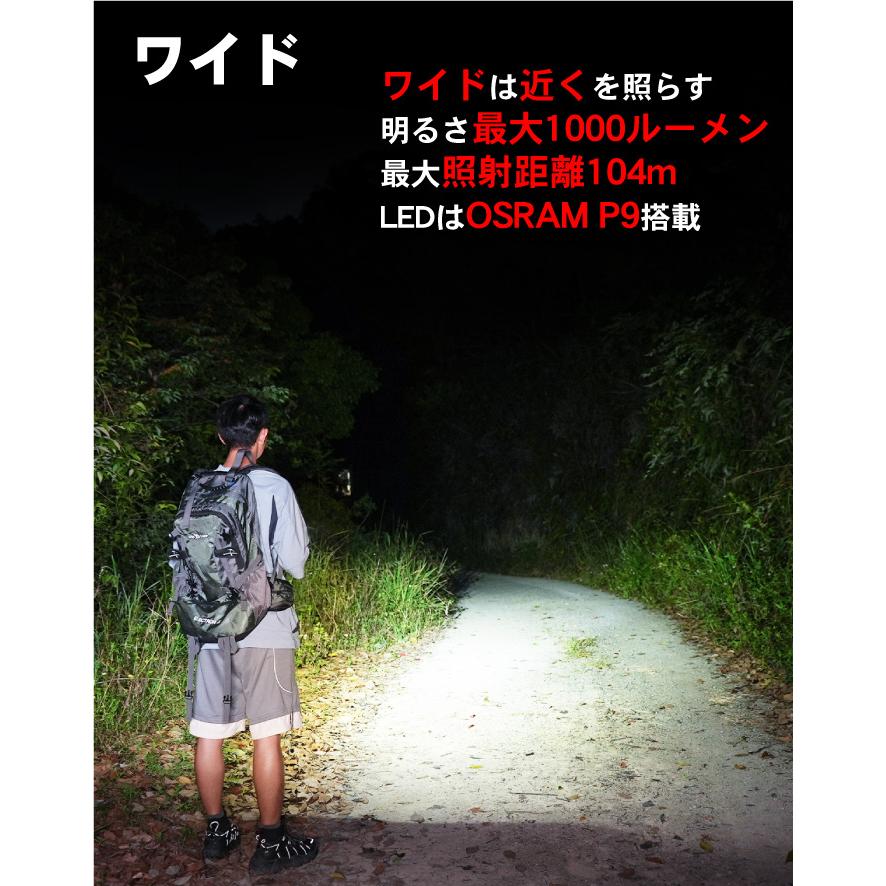 【WUBEN】【L1】[送料無料]小型軽量 強力LED懐中電灯 高輝度ledハンディライト フラッシュライト[TYPE-C充電][米国Luminous SST40 LED] | WUBEN | 05