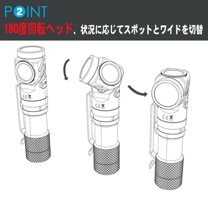【WUBEN】【L1】[送料無料]小型軽量 強力LED懐中電灯 高輝度ledハンディライト フラッシュライト[TYPE-C充電][米国Luminous SST40 LED] | WUBEN | 07