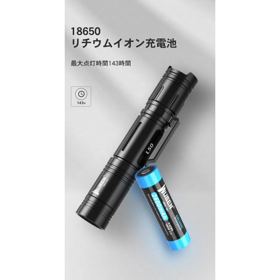 WUBEN LED懐中電灯 WUBEN（ウーベン） 【爆買】WUBEN【 L50 3個セット】 懐中電灯【 OSRAM