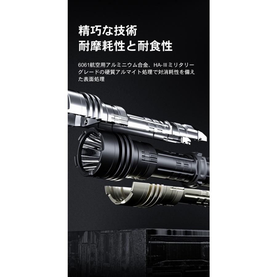 WUBEN 【T1】LUMINUS SST40 LED懐中電灯2000LM LED充電式