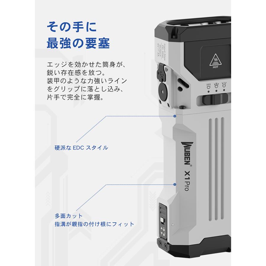 Wuben X1 Pro 高輝度LEDライト WUBEN】【X1Pro】 LED懐中電灯 ledハンディライト フラッシュライト