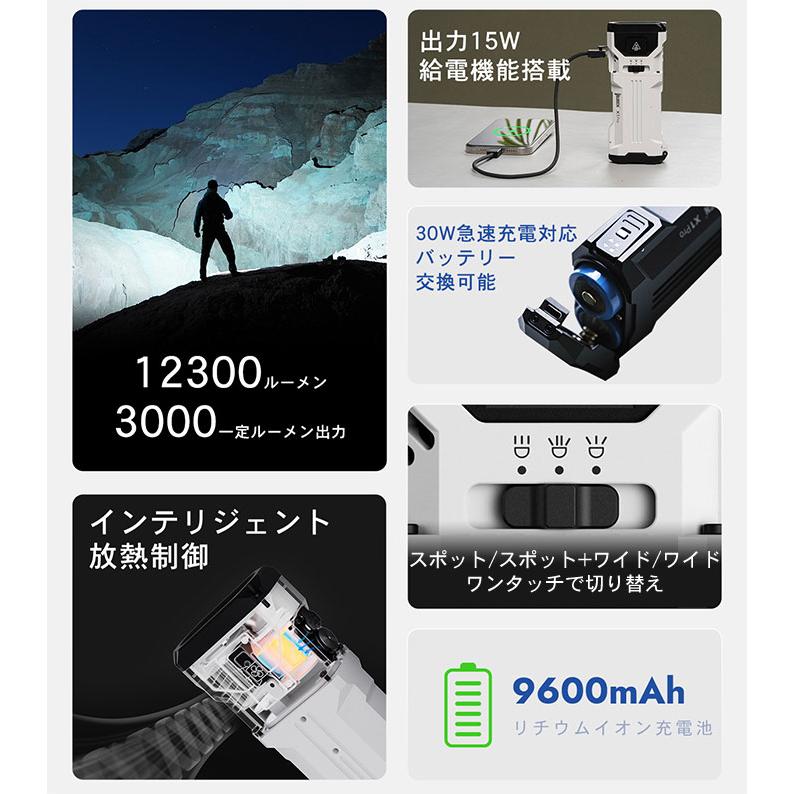WUBEN】【X1Pro】 LED懐中電灯 ledハンディライト フラッシュライト