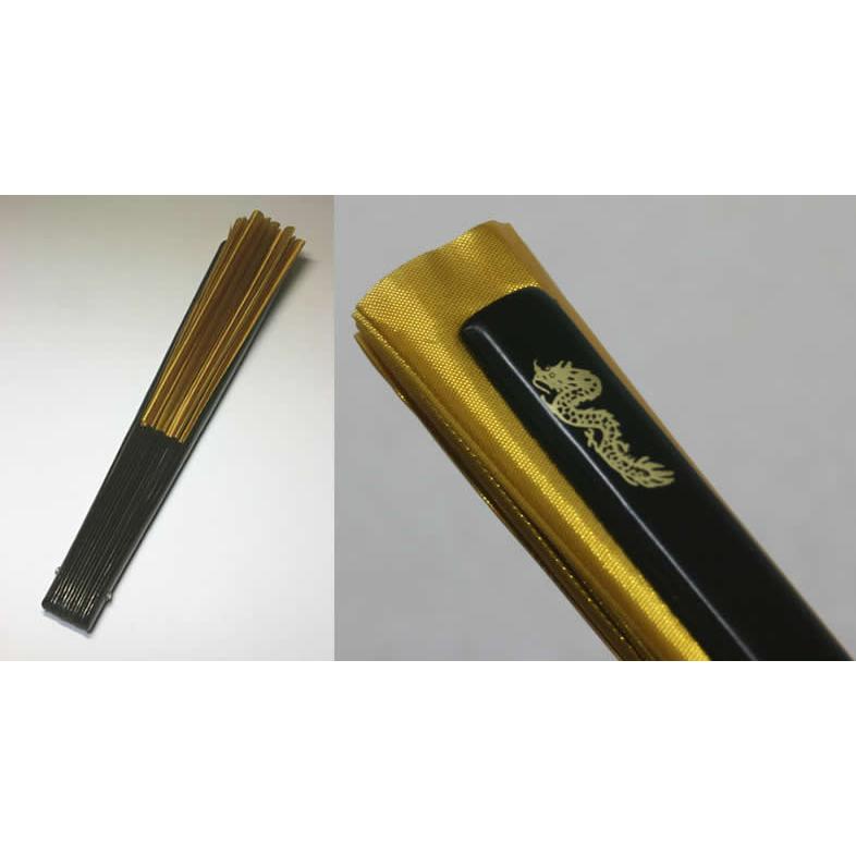 さかな/6本】太極拳 扇 太極扇 カンフー扇 無地 金 ゴールド 竹 さかな