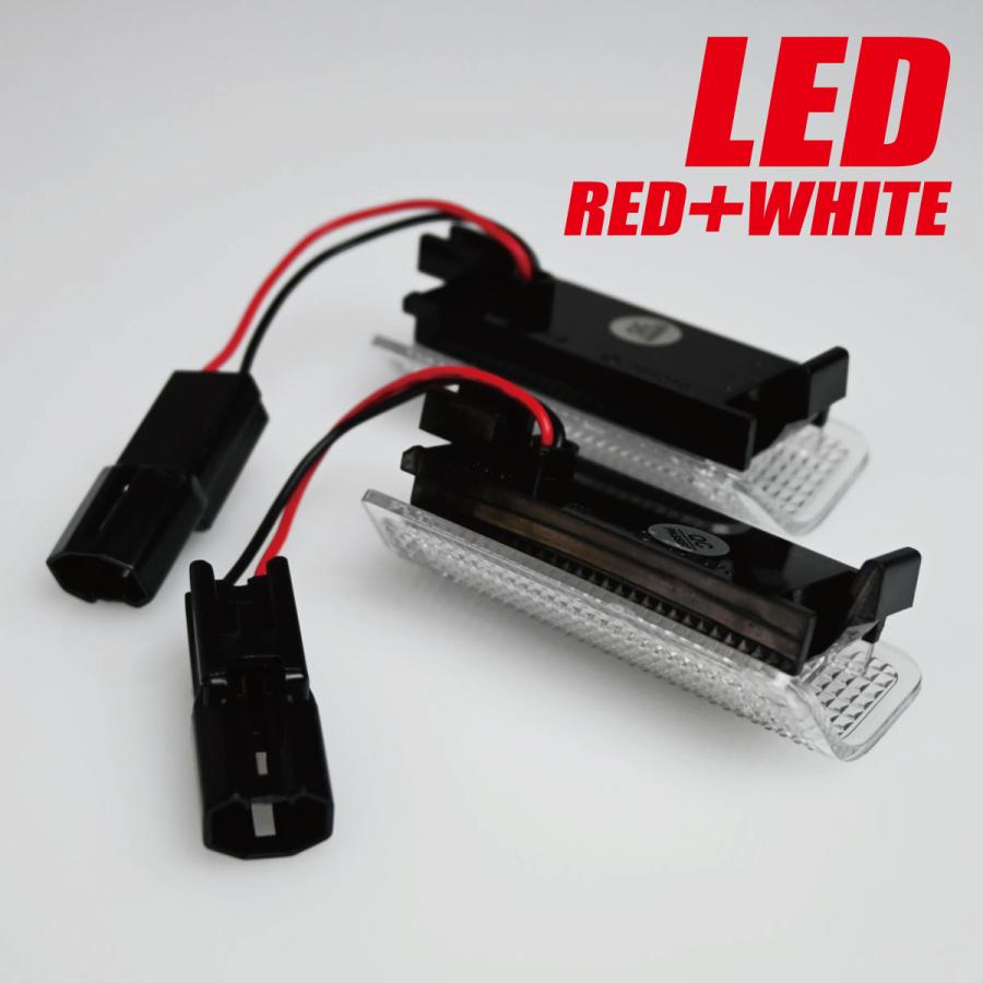 LEDカーテシランプ 2個セット クリアレンズ 赤白発光 カーテシ― トヨタ プリウス ZVW30 レクサス｜wvdjp45248｜04