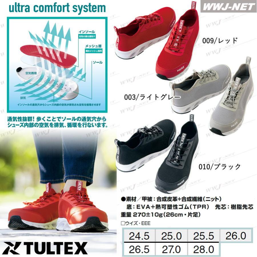 アイトス 安全靴 TULTEX 51667 セーフティシューズ ニット素材 超軽量