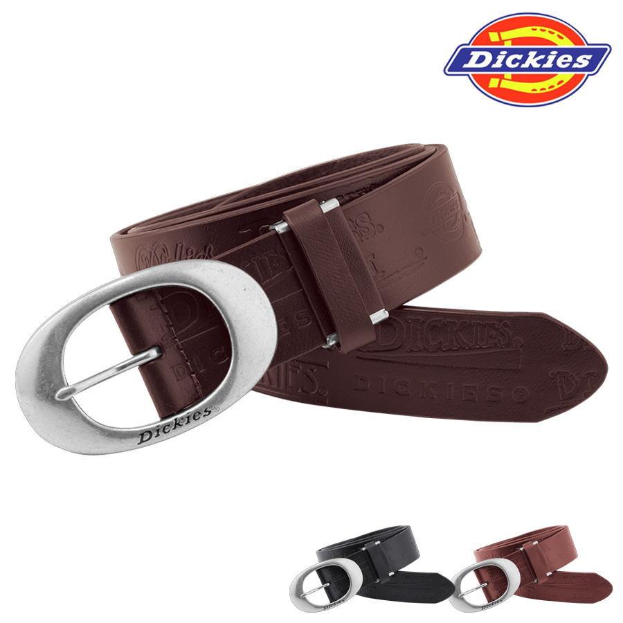Dickies ベルト 本革 D-20116 牛革ベルト エンボス加工 ディッキーズ