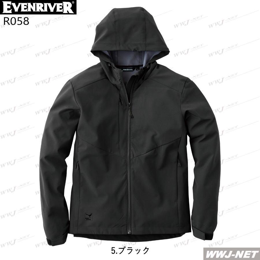 作業服 作業着 防寒着 EVENRIVER R058 パーカー ジャケット ブルゾン 軽防寒 防風 防水 軽量 ストレッチ 秋冬物 err058 イーブンリバー | EVENRIVER | 02