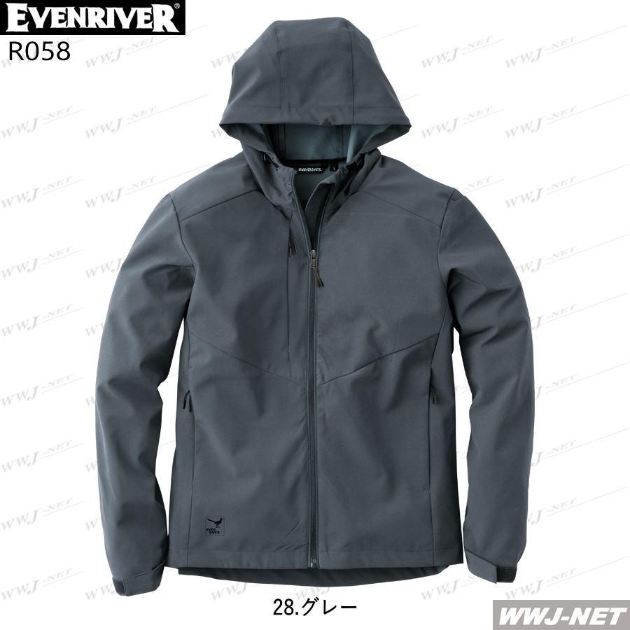 作業服 作業着 防寒着 EVENRIVER R058 パーカー ジャケット ブルゾン 軽防寒 防風 防水 軽量 ストレッチ 秋冬物 err058 イーブンリバー | EVENRIVER | 03