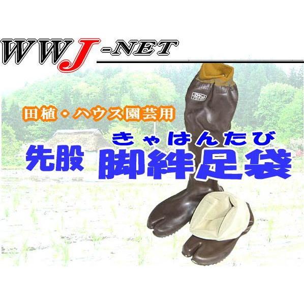 田植え足袋 きゃはんたび 脚絆足袋(股付) ETL-1 田植・ハウス園芸用