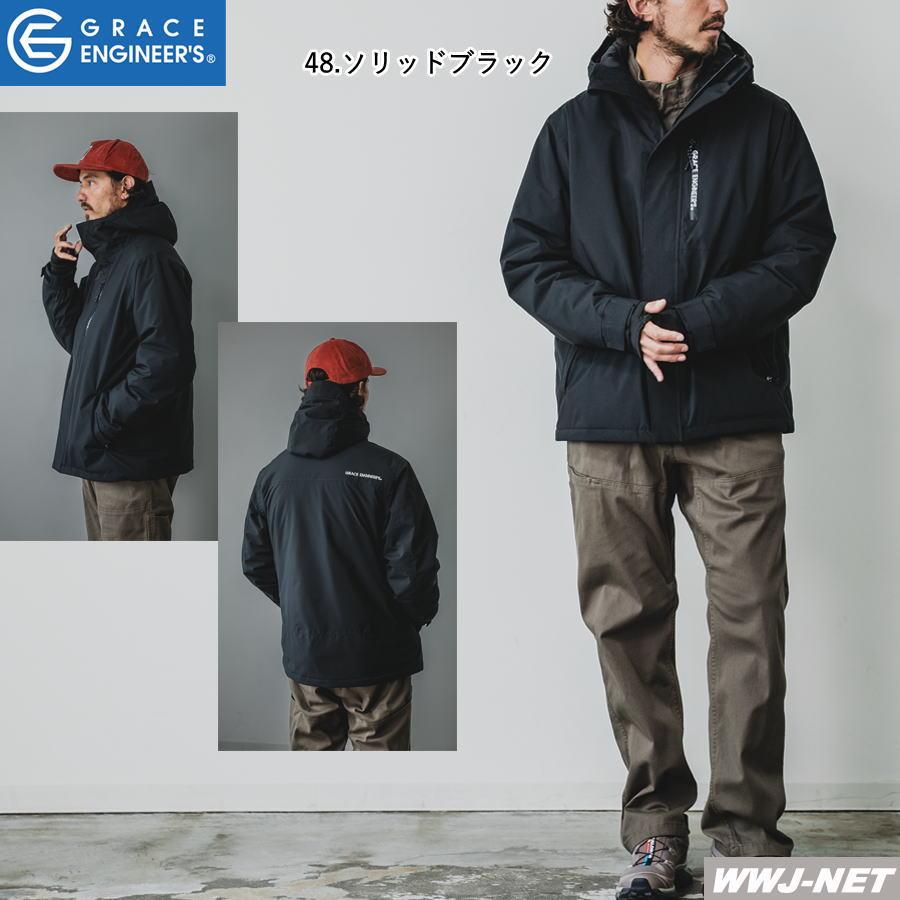 GRACE ENGINEER'S 防寒着 カジュアル GE-751 防風 防水 防寒 ジャケット ブルゾン 中綿 バイク アウトドア 男女 ...