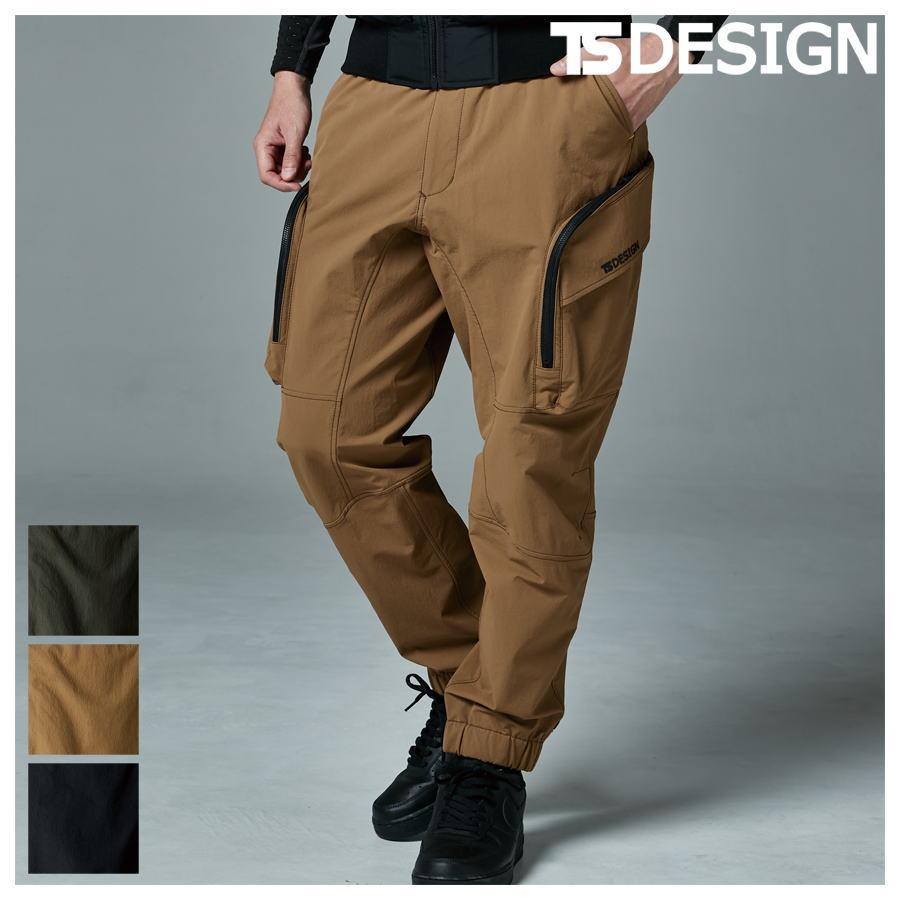 TS DESIGN 作業服 作業着 TS DESIGN 55334 カーゴパンツ 裾ゴム