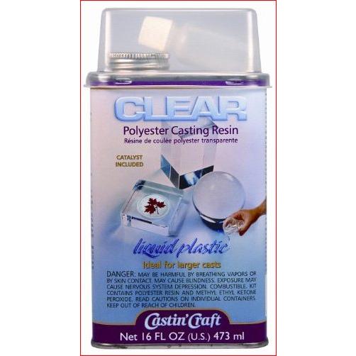 Environmental Technology 16-Ounce with 2-Ounce Catalyst Casting' Craft Polyester Casting Resin, Clear