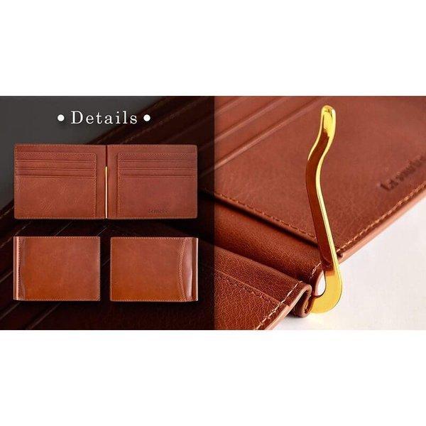 Le sourire（ルスリール） マネークリップ メンズ オイルレザー カード