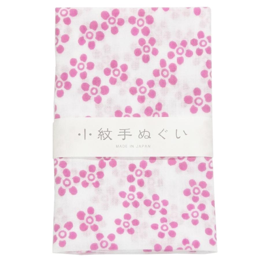 てぬぐい 小紋柄 24 小花 ピンク 手拭い 手ぬぐい 日本手拭い 和 ...