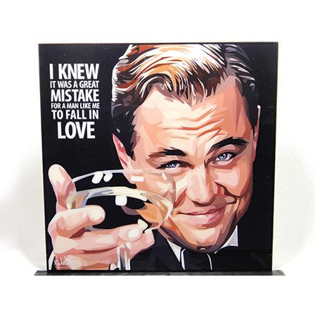 【新品 特大サイズ No 37】 ポップアートパネル レオナルド ディカプリオ 新品 No 37】 ポップアートパネル レオナルド・ディカプリオ