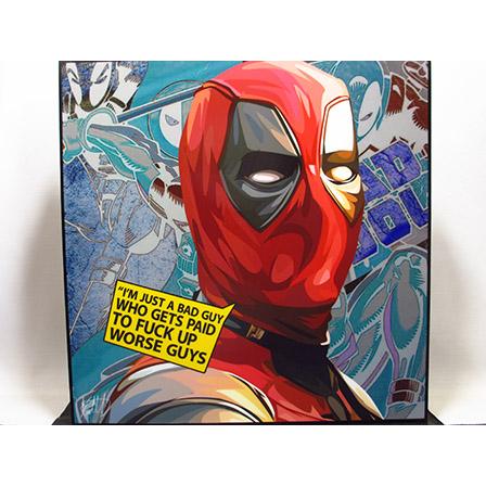 新品 No 60】 ポップアートパネル デッド プール アメコミ : ポップ