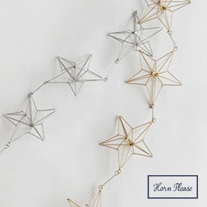 ワイヤーガーランド リネアスター Lサイズ 飾り Horn Please 志成販売 Mhcseguros Com Br