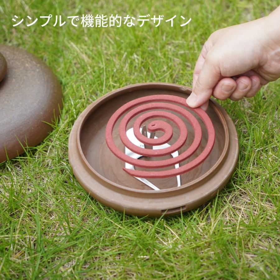 備前焼 蚊遣り おしゃれ 陶器 蚊取り 屋外 室内 蚊取り線香 立て 蚊取り線香入れ 蚊取り線香ホルダー 虫除け 虫よけ 蚊取り器 蓋付き かわいい インテリア WY |  | 05