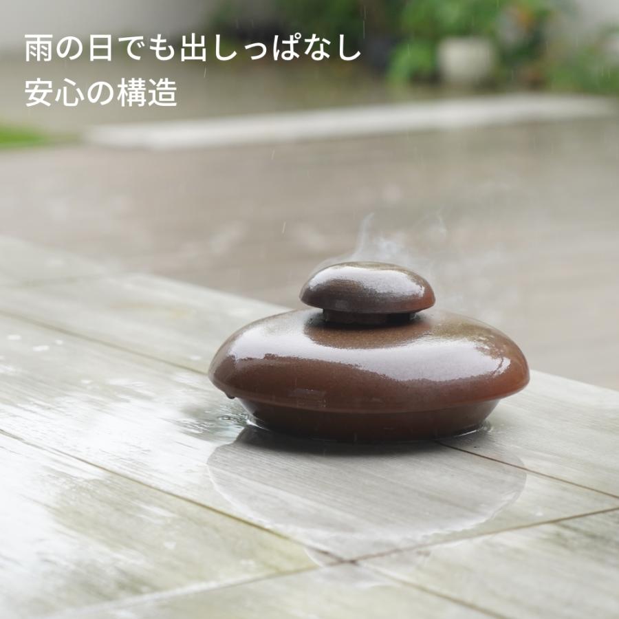 備前焼 蚊遣り おしゃれ 陶器 蚊取り 屋外 室内 蚊取り線香 立て 蚊取り線香入れ 蚊取り線香ホルダー 虫除け 虫よけ 蚊取り器 蓋付き かわいい インテリア WY |  | 06