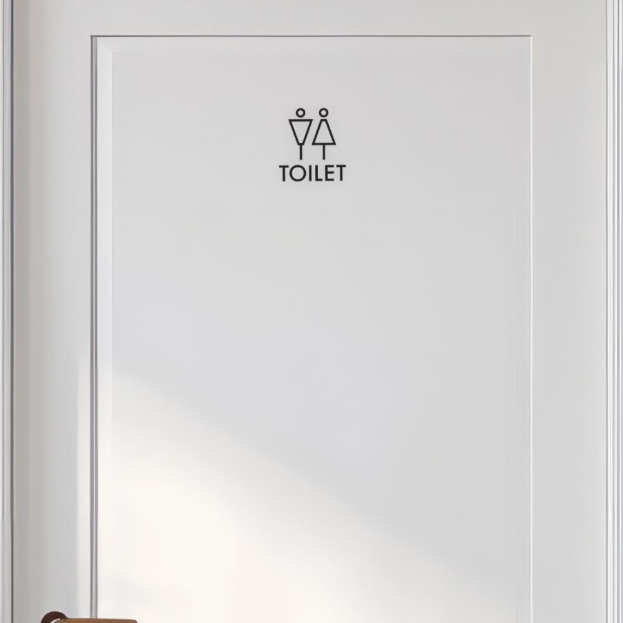 トイレサイン ステッカー おしゃれ ルーム シンプル 北欧 ピクトサイン シール 文字 男 女 ドアサイン かわいい サイン ドアプレート シンプル トイレ 新築 WY |  | 08
