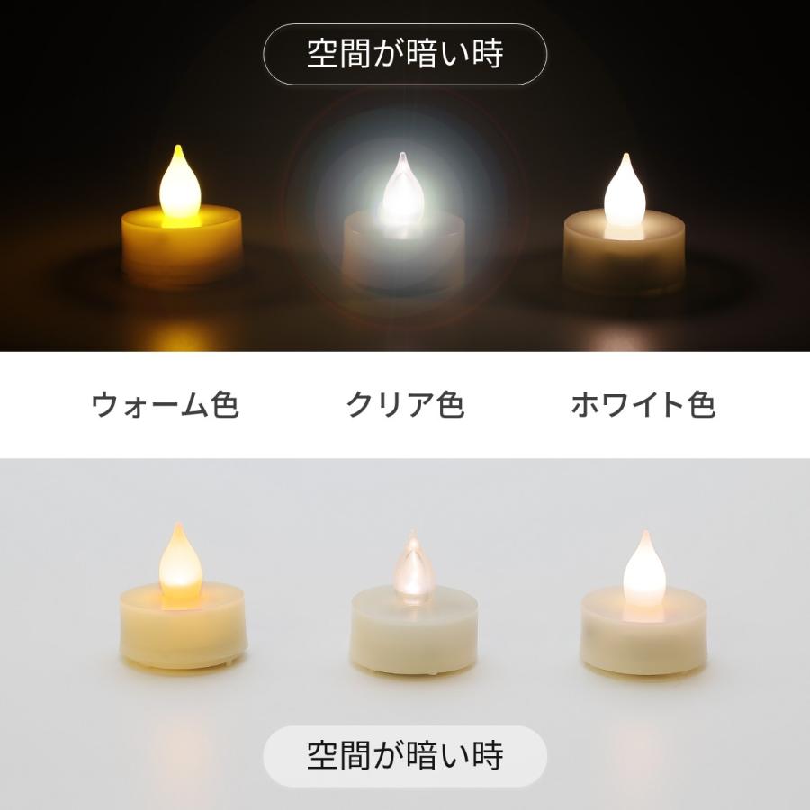 LEDキャンドル ティーライト 3.9cm 5個セット クリアタイプ リモコン付き 電池式 北欧 かわいい LEDキャンドルライト 自動消灯 自動点灯 タイマー 透明 調光 WY |  | 12