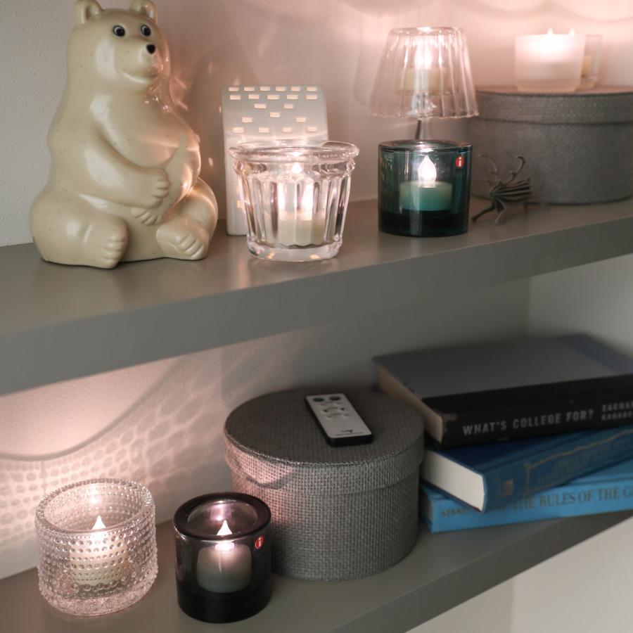 LEDキャンドル ティーライト 3.9cm 5個セット クリアタイプ リモコン付き 電池式 北欧 かわいい LEDキャンドルライト 自動消灯 自動点灯 タイマー 透明 調光 WY |  | 06