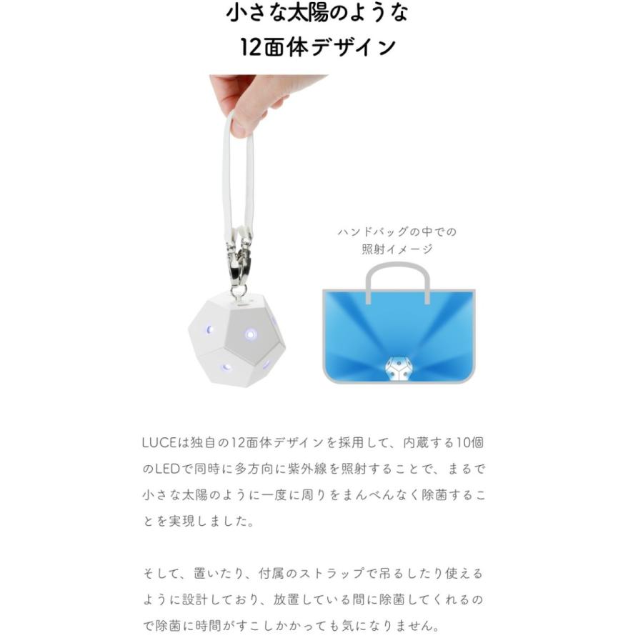 UV除菌ライト 充電式 気軽に持ち運びできる 携帯 カバン中の除菌に最適