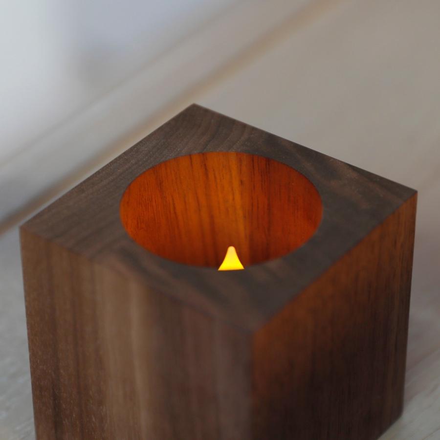 木製 キャンドルホルダー LEDキャンドル 専用 キューブ型 おしゃれ 北欧 LEDキャンドルライト ティーライト キャンドルライト キャンドルスタンド インテリア WY |  | 06