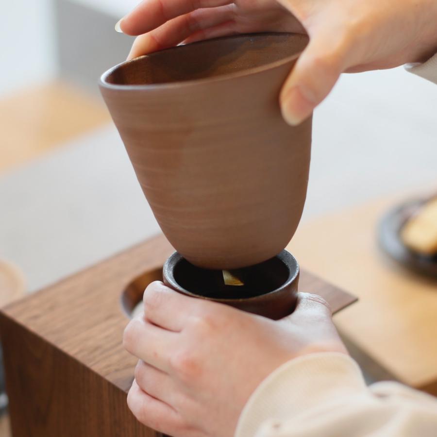 備前焼と天然木のコーヒードリッパーセット コーヒードリッパー