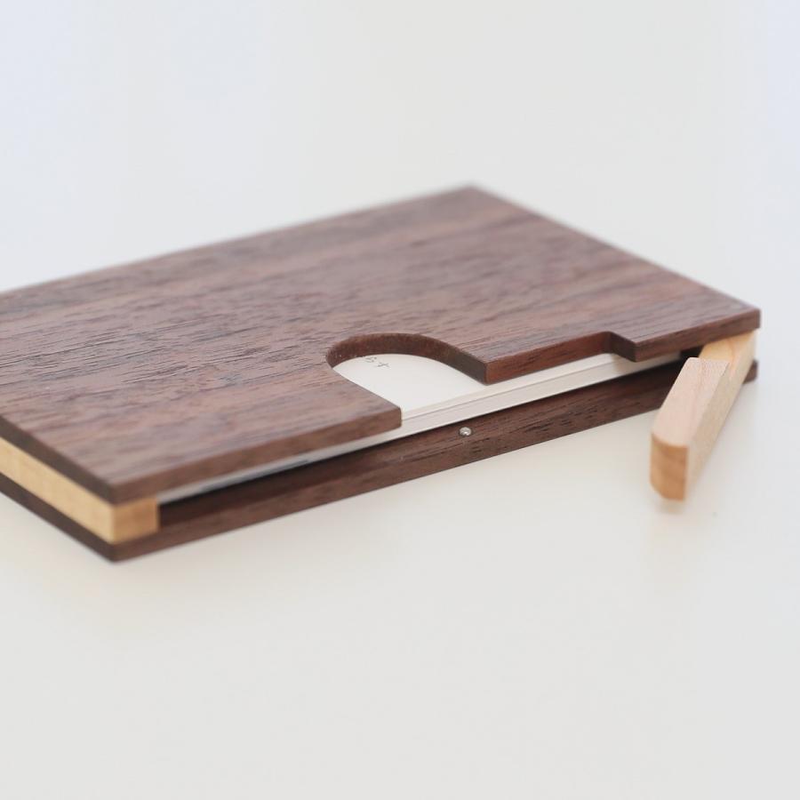 名入れサービス付き】木製 名刺入れ 名入れ メンズ レディース 名刺