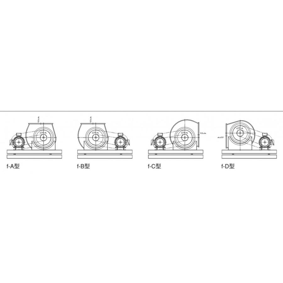 エバラファン0.75kw 4極 3相 エバラ 2SRM4 風量1400-3500m3 静圧