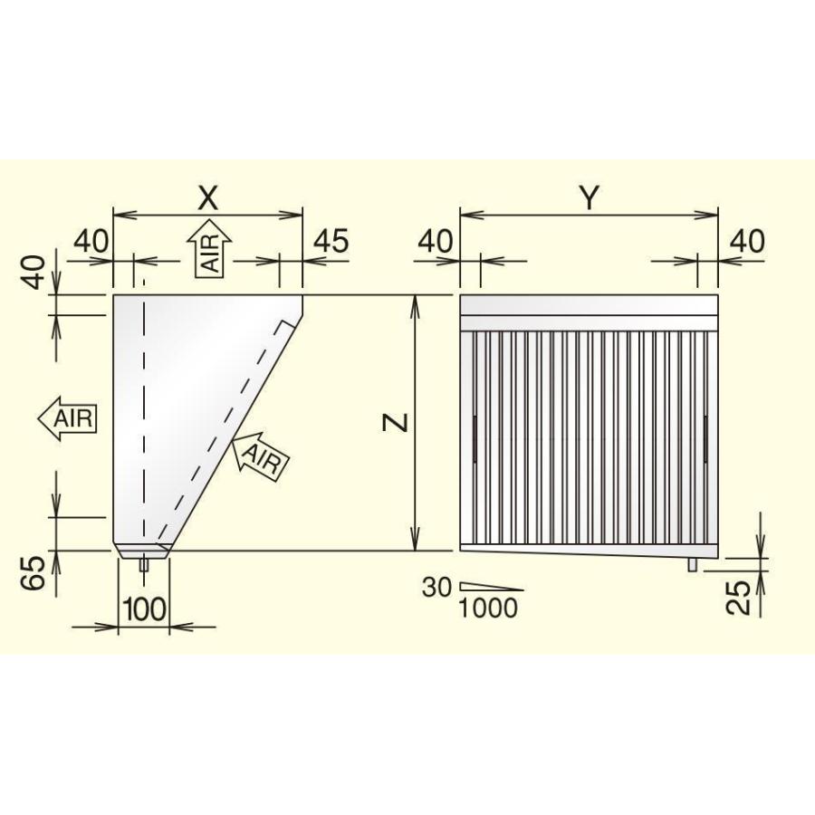 ホーコス グリースフィルター F1-540S F型グリーサー Fシリーズ 片面1