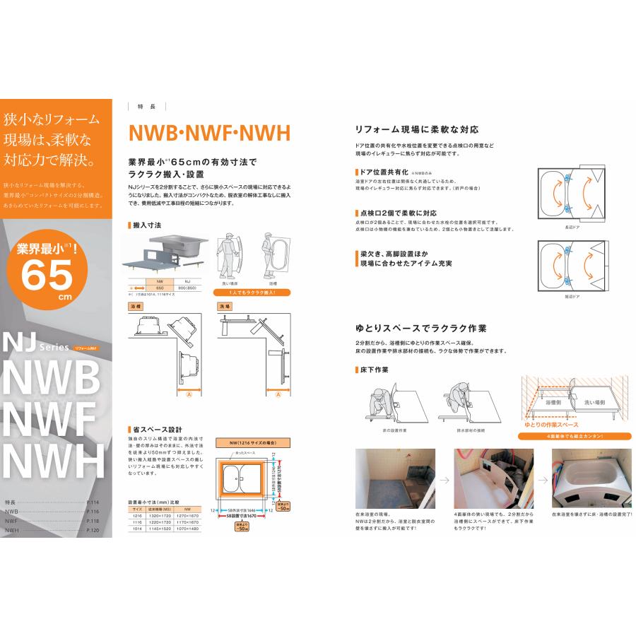 ハウステック 送料無料 NWH1116 3点ユニットバス アパート用 ハウステック 送料無料 NWH1116 3点ユニットバス アパート用