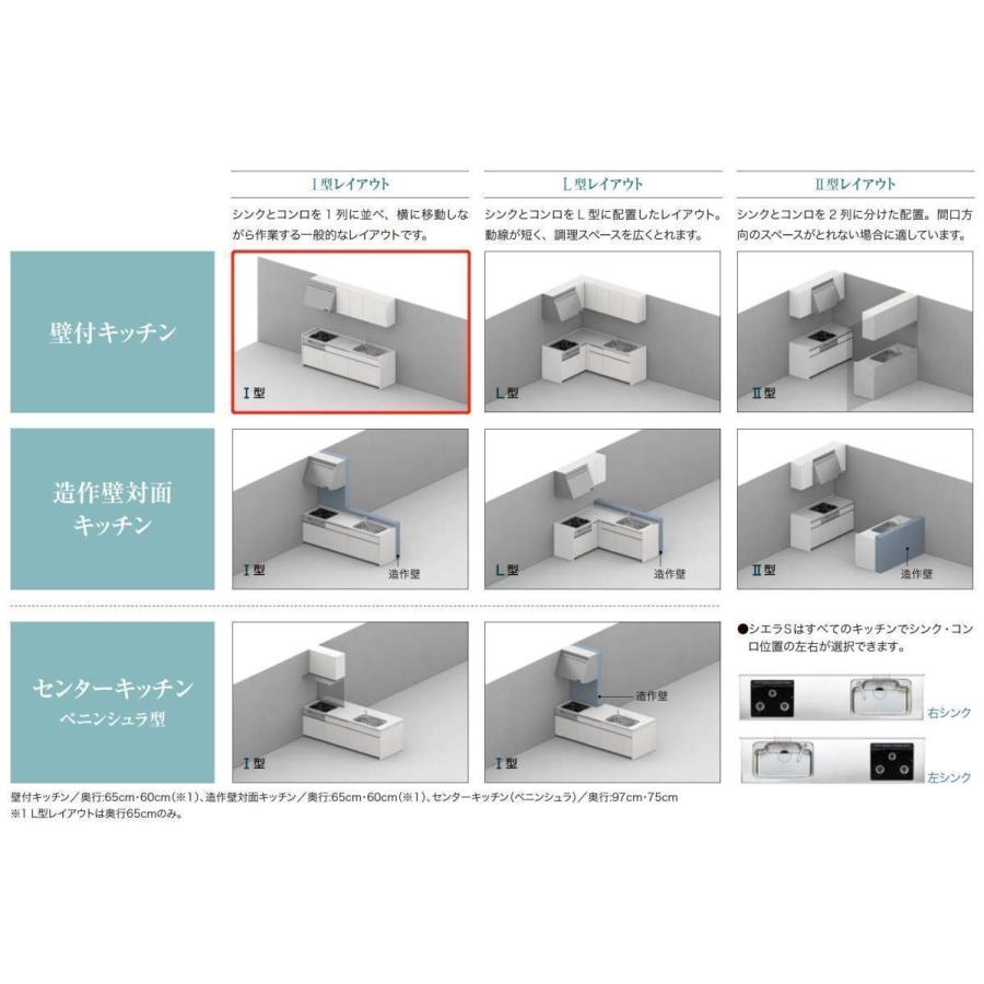 LIXIL 送料無料 シエラS 壁付I型 基本プラン 間口2400mm 奥行 LIXIL 送料無料 シエラS 壁付I型 基本プラン 間口2400mm 奥行