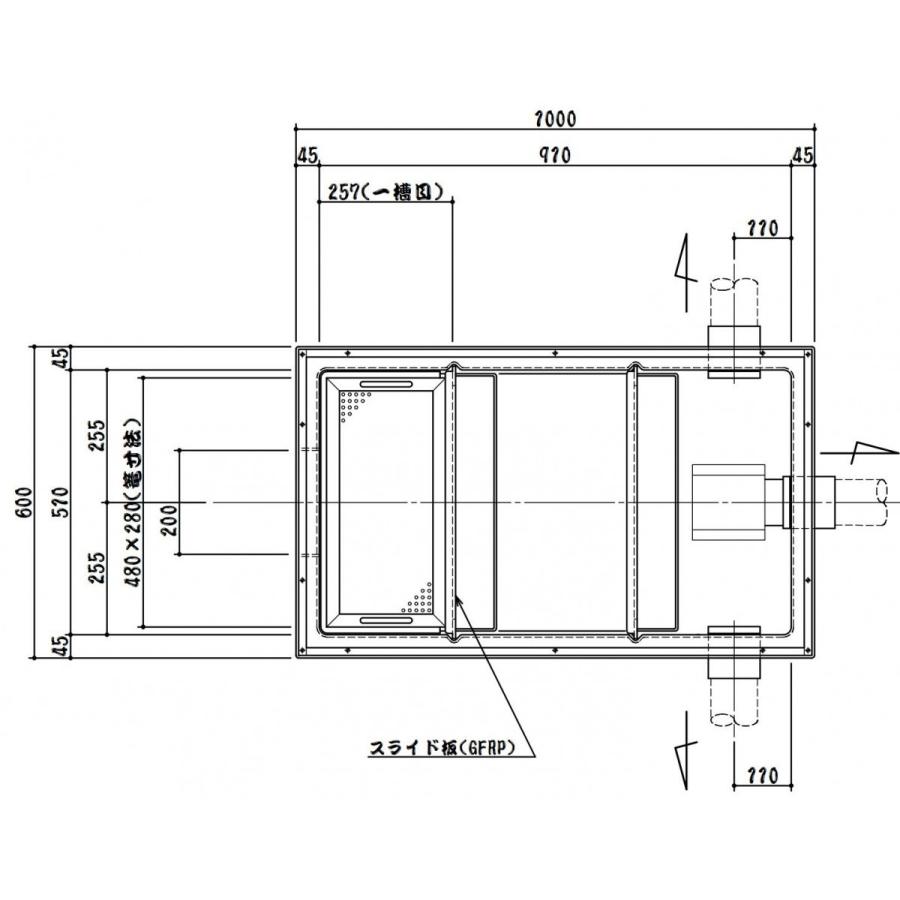 下田エコテック FRP製浅型 グリーストラップ SK18SC-RZLI 鋼板蓋 下田エコテック FRP製浅型 グリーストラップ SK18SC-RZLI 鋼板蓋