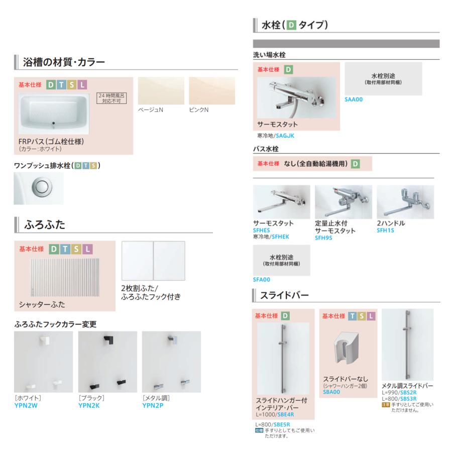 送料無料 TOTO WSシリーズ 1116サイズ Tタイプ 写真壁色 マンションリモデルバスルーム オプション対応 メーカー直送_4